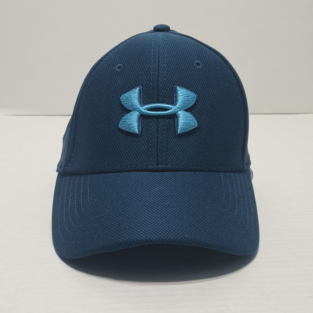 Under Armour Men's Blue Blitzing 3.0 Fitted Stretch Baseball Cap Hat M/L